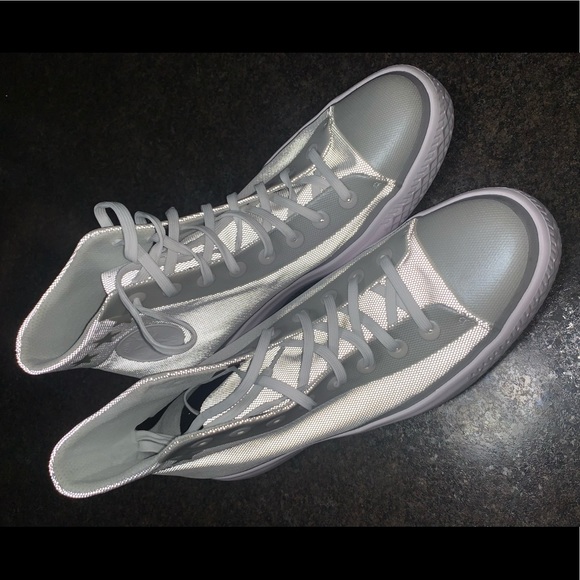 Converse White Silver Reflective Super Light Modern Star - Picture 5 of 8
